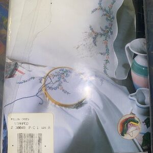 New Tobin pillowcases to cross stitch